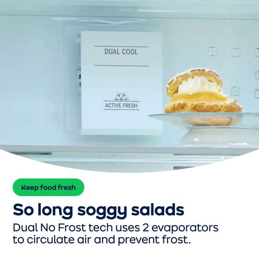 Hotpoint 50/50 Frost Free Fridge Freezer - White - Annotation - Dual No Frost